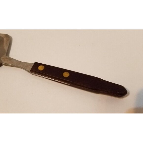 Vintage Stainless Steel Cheese Plane Slicer -Meat Knife - Planer Wood Handle #5 - Picture 2 of 6